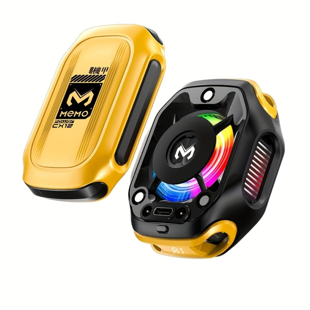Phone Cooler Magnetic Semiconductor Cooling Fan with RGB LED Temperature Display Rechargeable Battery USB Type-C for Mobile Gaming TikTok Live Streaming iPhone Android - product image 5