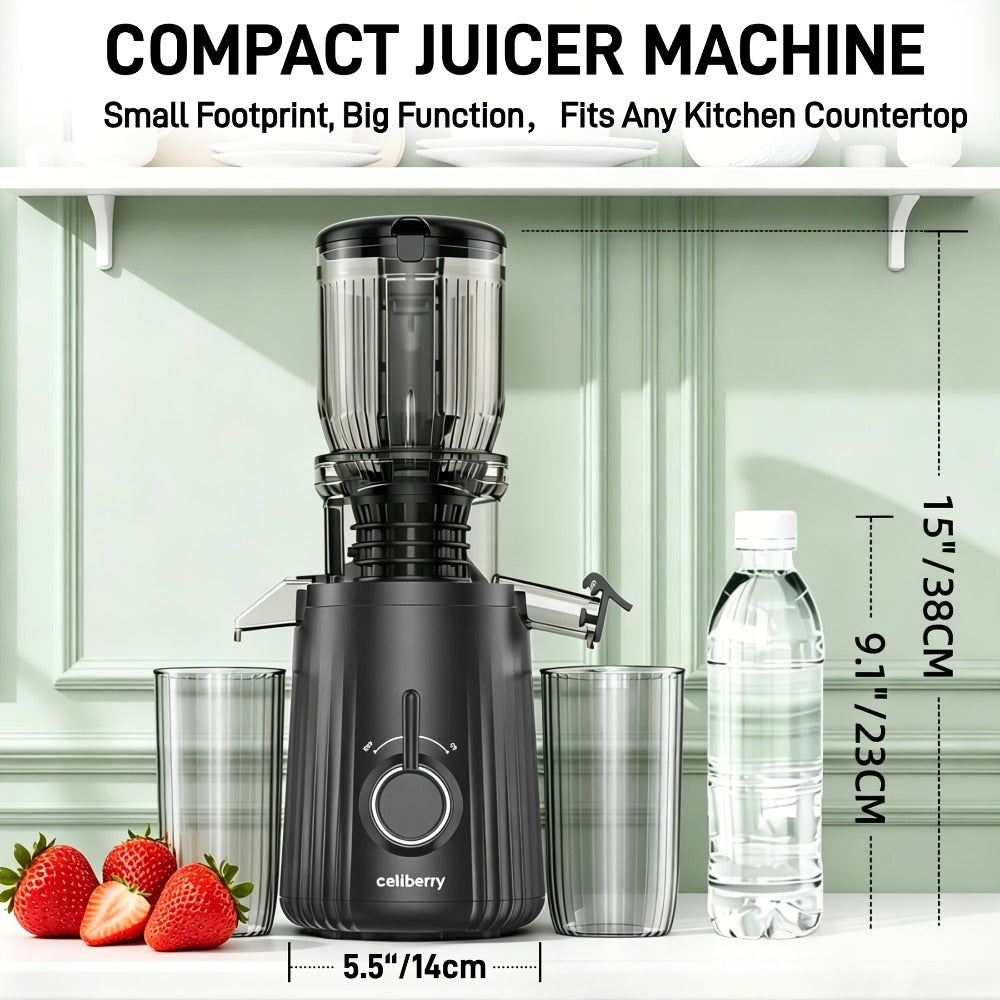 Masticating Juicer Cold Press - 4.25" Wide Feed Chute Auto-Feed Slow Juicer for Whole Fruits & Vegetables, 98% Juice Extraction, Quiet Motor, Easy to Clean, Compact for 1-2 People, - product image 11