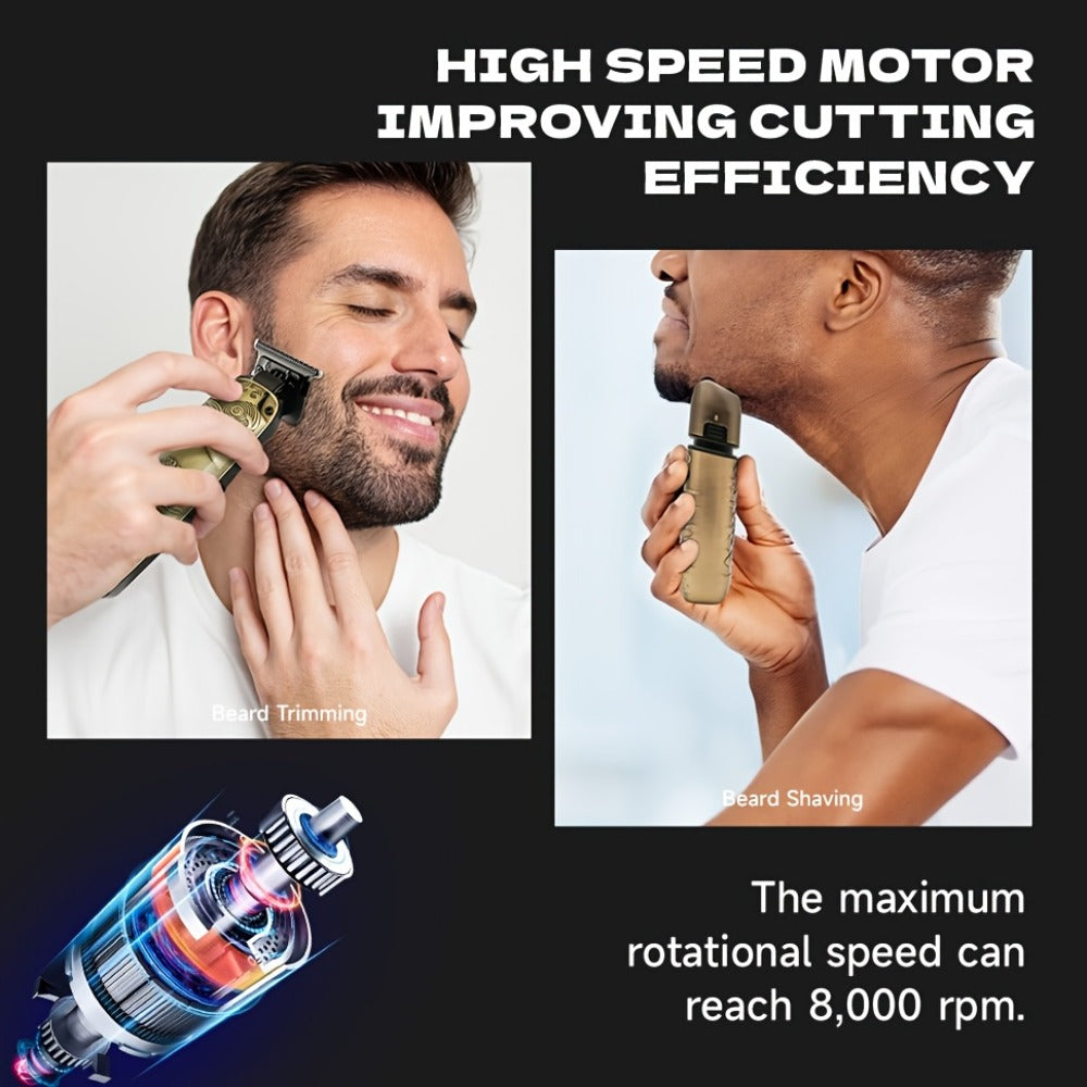 Cordless Electric Foil Shaver Grooming Kit for Men with Barber Shears Beard Mustache Trimmer Bald Head Razor Haircutting Set Father's Day Birthday Gift for Dad Husband - product image 15