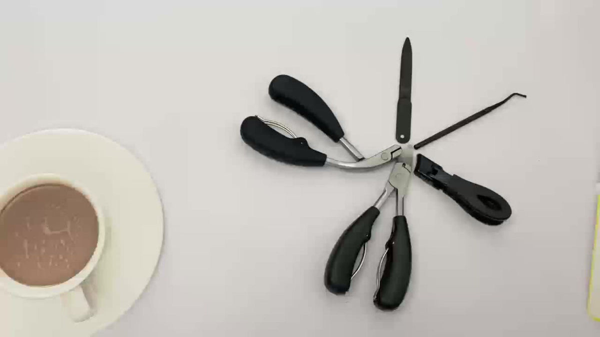 Large Opening Diagonal Blade Toenail Clippers for Thick Nails 5-Piece Set Heavy Duty Stainless Steel Ingrown Toenail Clipper with Nail File for Seniors Men Women Big Toe Cutter Kit - product image 9