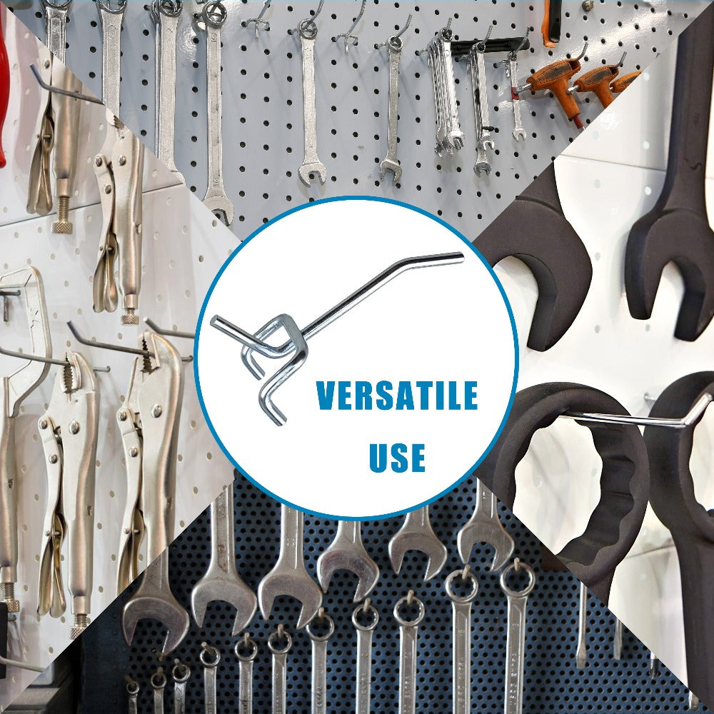 Pegboard Hooks 60pcs Stainless Steel 2 Inch Single Hole – 1-Inch Spacing Board Hooks for Tool Organization in Garage Workshop Warehouse Garden & Storage - product image 6