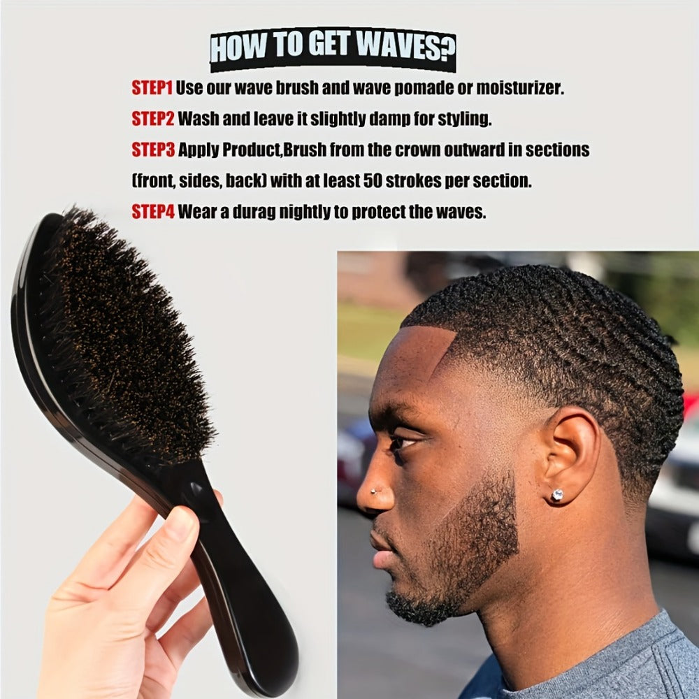 360 Wave Pomade Strong Hold Hair Styling with Jojoba Oil — Frizz Control Moisturizing Formula for Dreads Locks Twists Coily Curly Wavy Hair Men Grooming Daily Hair Care Set - product image 20