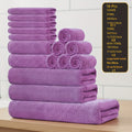 Coral Fleece Bath Towel Set 16 Piece 300GSM - Extra Large Bath Towel Washcloths Square Towels Soft Absorbent Quick Dry | 11 Colors | Hotel Home Travel Spa Gift Complete Bathroom To - product image 26