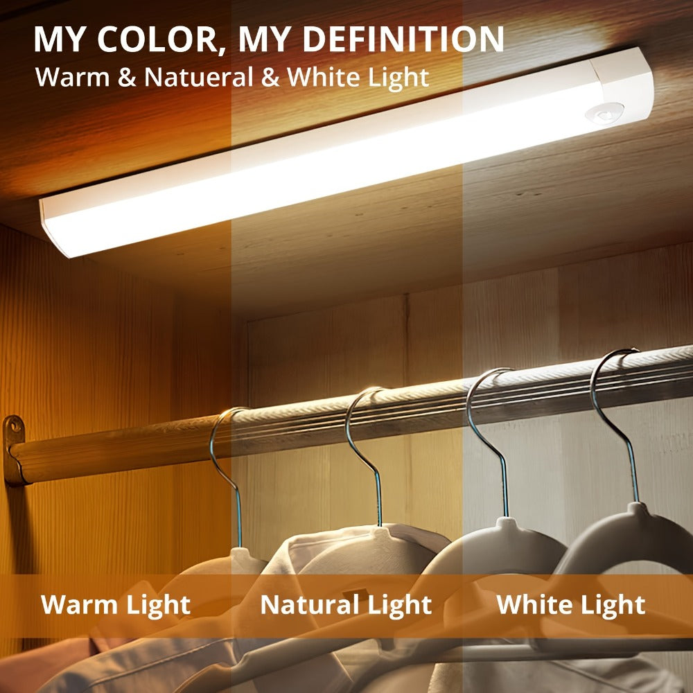 Motion Sensor Cabinet Light 3-Pack – 3-Color Temperature Dimmable Under Counter Closet Light, Wireless Magnetic USB Rechargeable for Kitchen, Wardrobe, Stairs, Hallway & Vanity (11 - product image 10