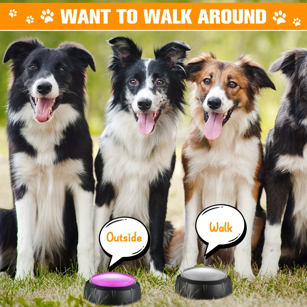 Dog Communication Buttons 12 Pack Recordable Talking Button Set 30 Second Voice Recording Pet Training Speaking Buttons 12 Colors Gift for Dogs Home Office for - product image 2