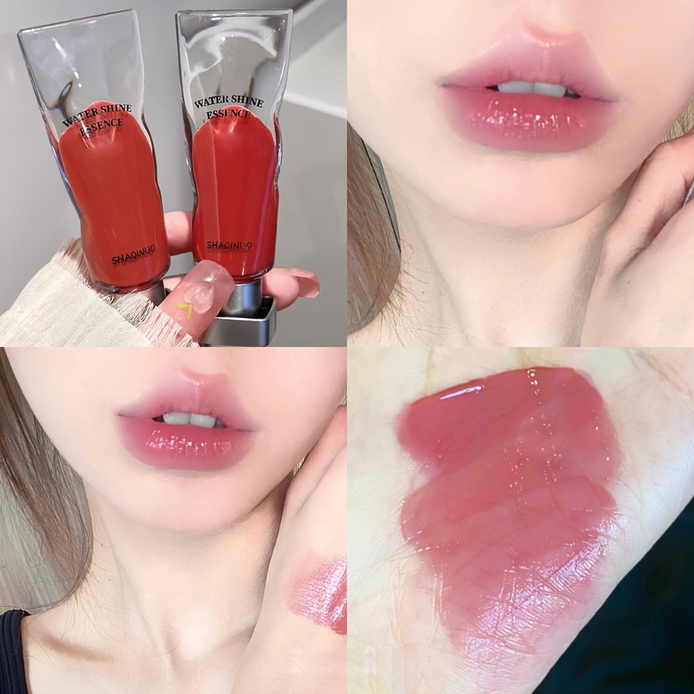 Lip Gloss Set 5 Pack – Water Glow Essence Jelly Glass Lips Mirror Shine, Non-Sticky Moisturizing Lip Glaze, Lightweight Luminous Lip Color, Holiday Gift for Women - product image 7