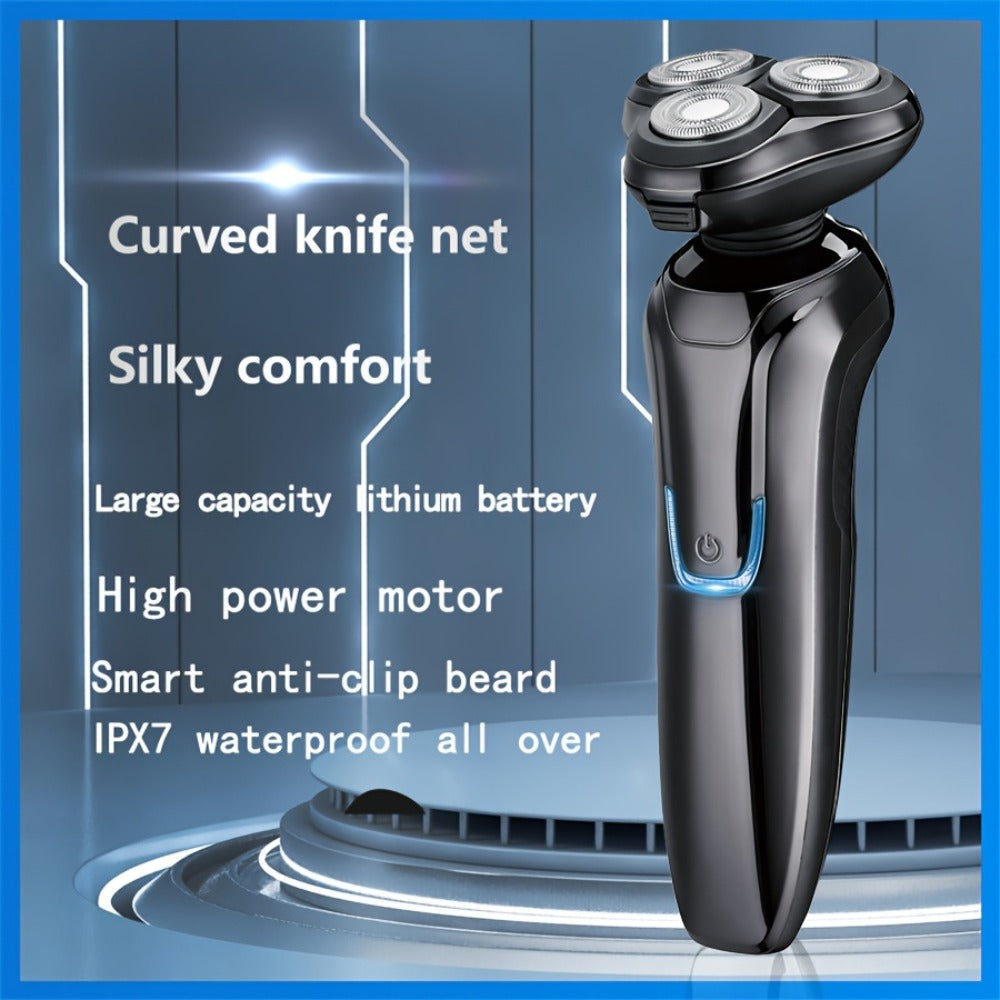 Electric Shaver for Men 4D Floating Triple Blade Waterproof — Wet Dry Razor with LED Battery Display & Type-C Fast Charging, High-End Close Shave Grooming Gift for Dad Husband - product image 7