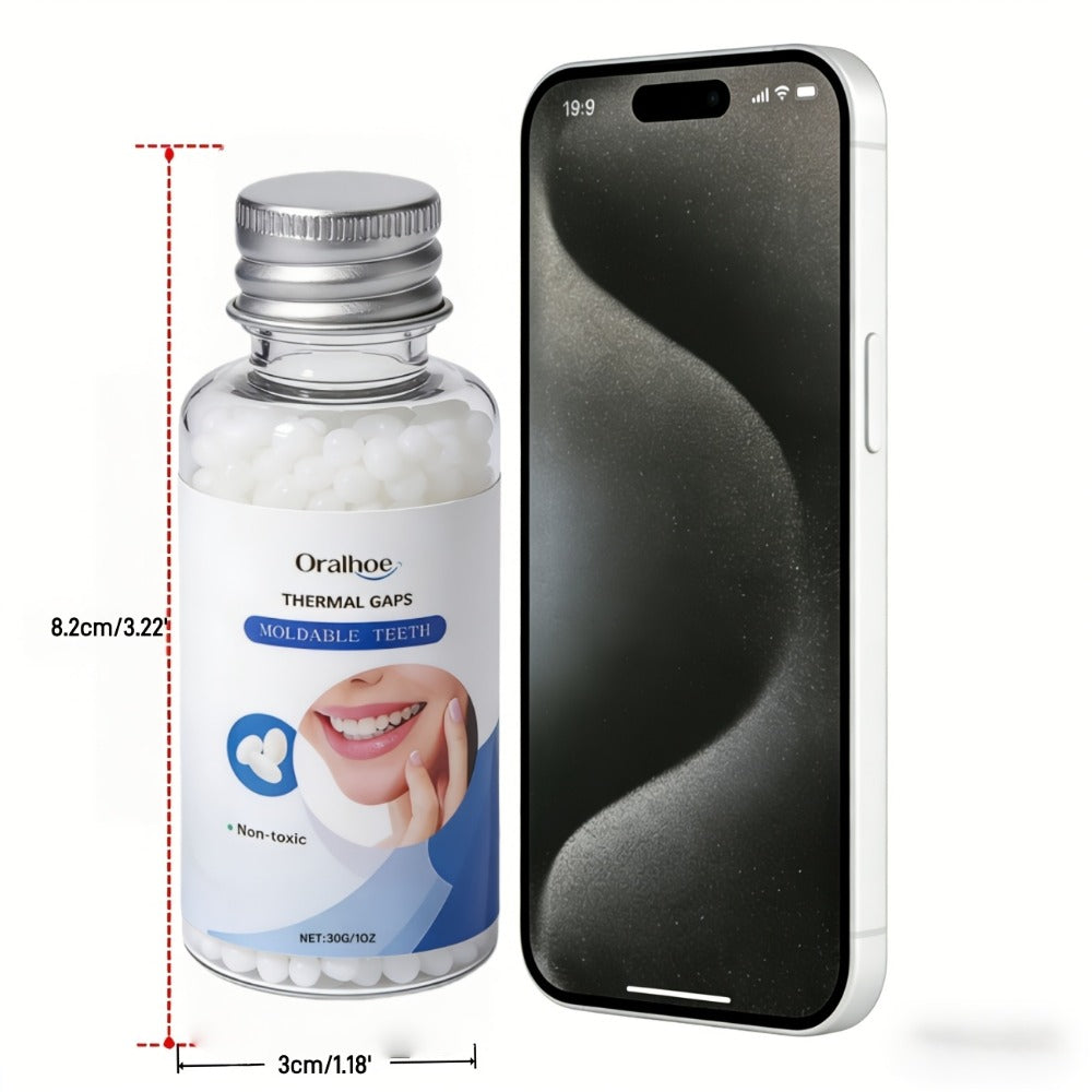Temporary False Tooth Kit DIY Cosmetic Dental Repair Moldable Thermoplastic Realistic Fit for Missing Broken Chipped Teeth Secure for Eating Daily Wear Men Women Elderly 30g - product image 5