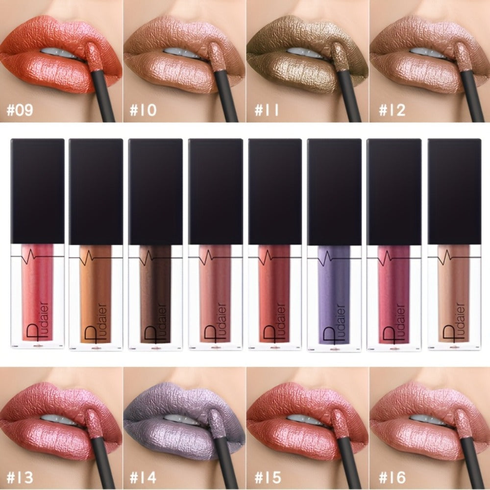 Lip Gloss Set Metallic High Gloss Plumping Long Lasting Non Stick Mirror Shine Glossy Lipstick for Women 11 Shades Party Date Daily Makeup Portable Gift - product image 19