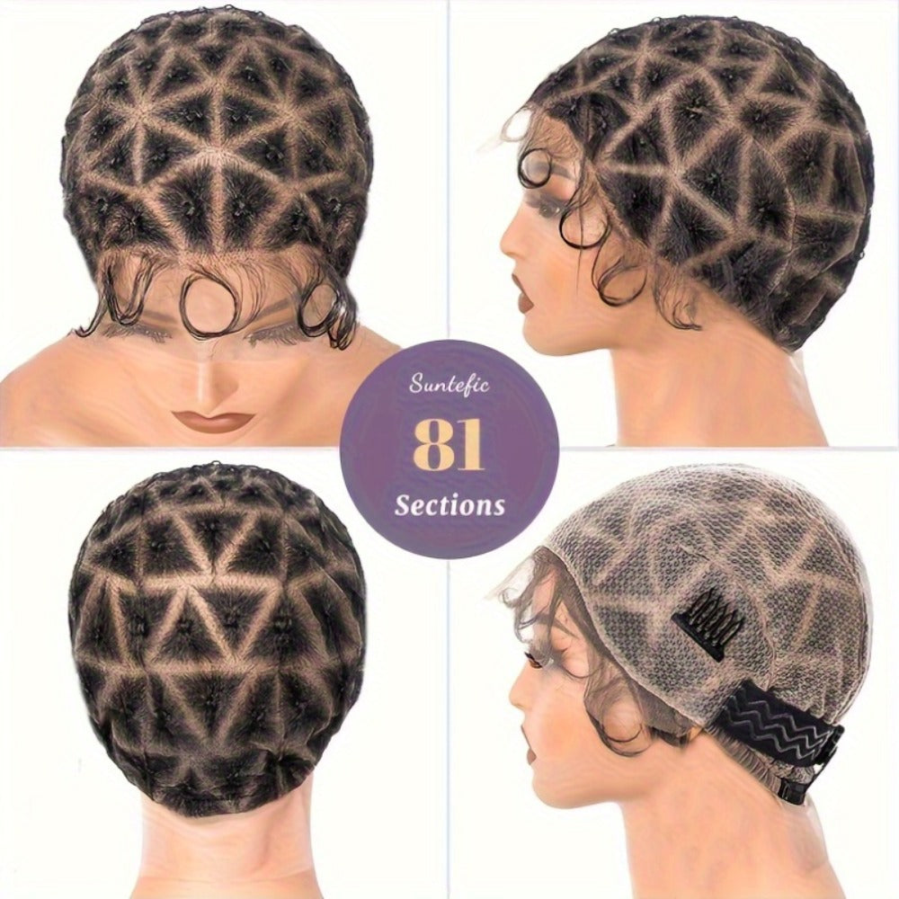 Braided Wig Cap Double Full Lace with Baby Hair Glueless Breathable Adjustable 22 Inch | 81-120 Sections Goddess Box Braid Faux Locs Passion Twist Crochet - product image 2