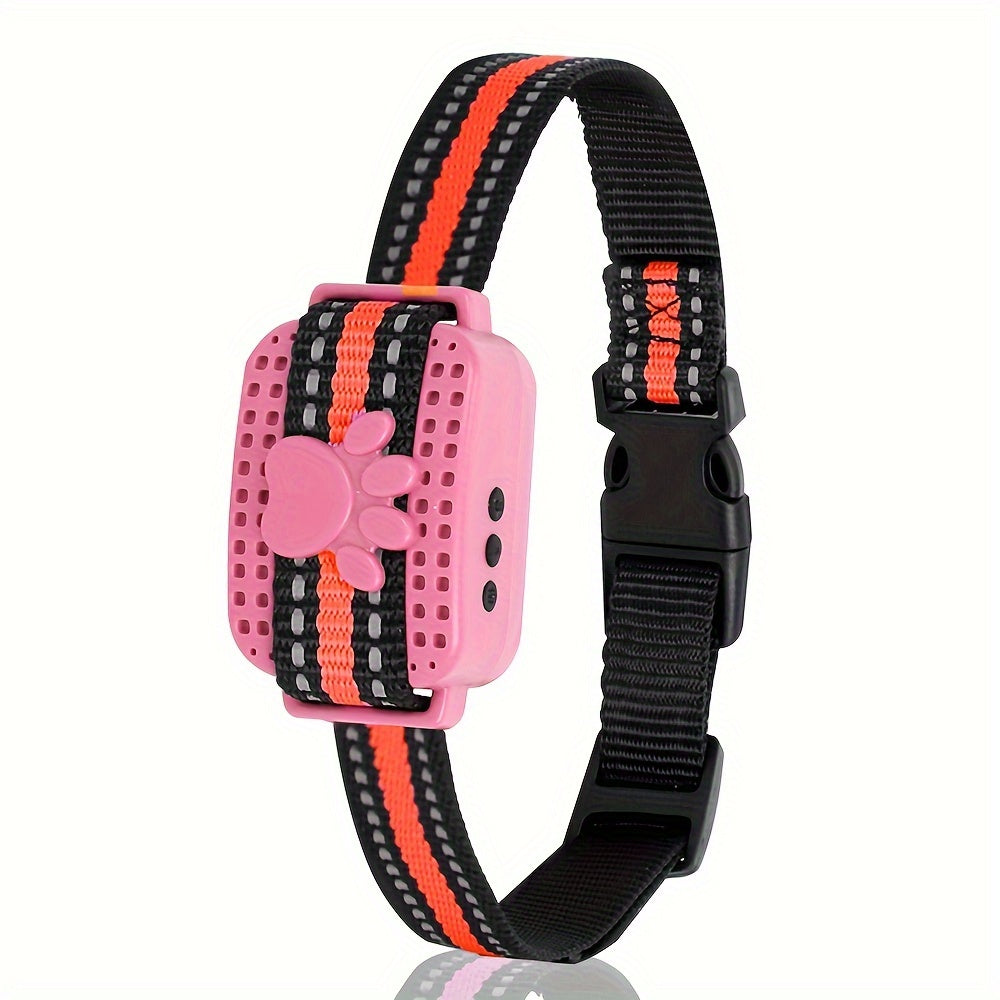 Smart Anti Barking Collar for Small Medium Large Dogs, 3 Training Modes Beep Vibration Shock, Waterproof, Pink & Sky Blue – Rechargeable Bark Collar with 9 - product image 2