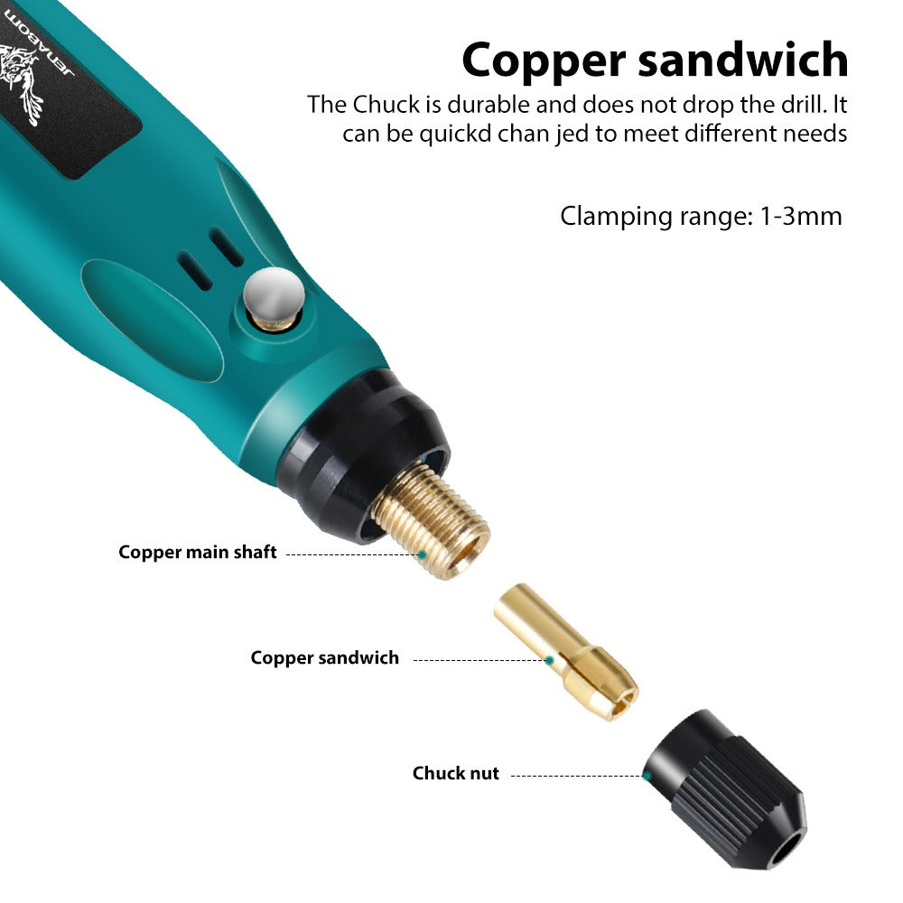 Electric Engraving Pen Kit 25/39PCS - Rechargeable Rotary Tool Set with Adjustable Speed for Engraving, Sanding, Polishing, Drilling & Etching - Portable Multifunctional Power Tool - product image 9