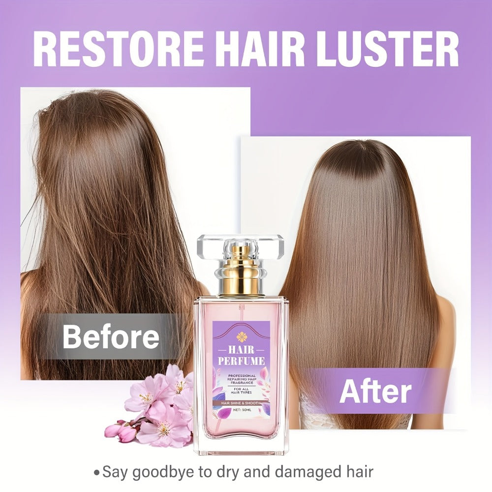 Alcohol-Free Hair Perfume Spray for Women with Squalane & Pheromone Floral Scent — Nourishing Hydrating Hair Shine Oil Mist, Long-Lasting Sweet Fragrance, 50ml - product image 5