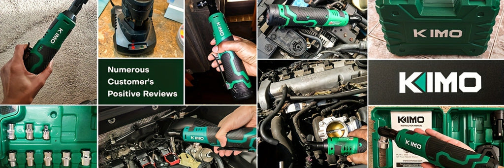 Cordless Ratchet Wrench 3/8 Inch 12V – KIMO 40ft-lb Torque Power Ratchet Set with 2.0Ah Battery, Fast Charger & 8 Sockets - product image 11