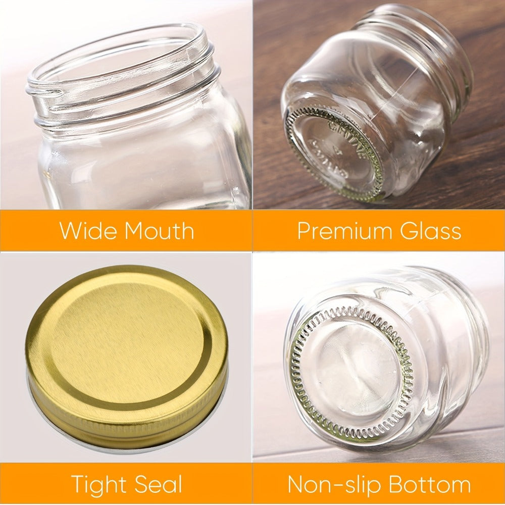 Mason Jars 8oz Glass Jars with Lids – 9/18/27/36 Pack Regular Mouth Canning Jars for Storage, Spices, Jelly, Jam, Honey & Caviar | Dishwasher Safe Spiral Lid Kitchen Storage Contai - product image 6