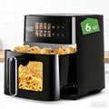 Air Fryer 8-in-1 with LED Touchscreen, 6QT Large Capacity Electric Hot Air Oven, 1350W 360° Hot Air Circulation, Non-Stick Fry Basket, Heat-Insulated Handles, 8 Cooking Presets for - product image 16