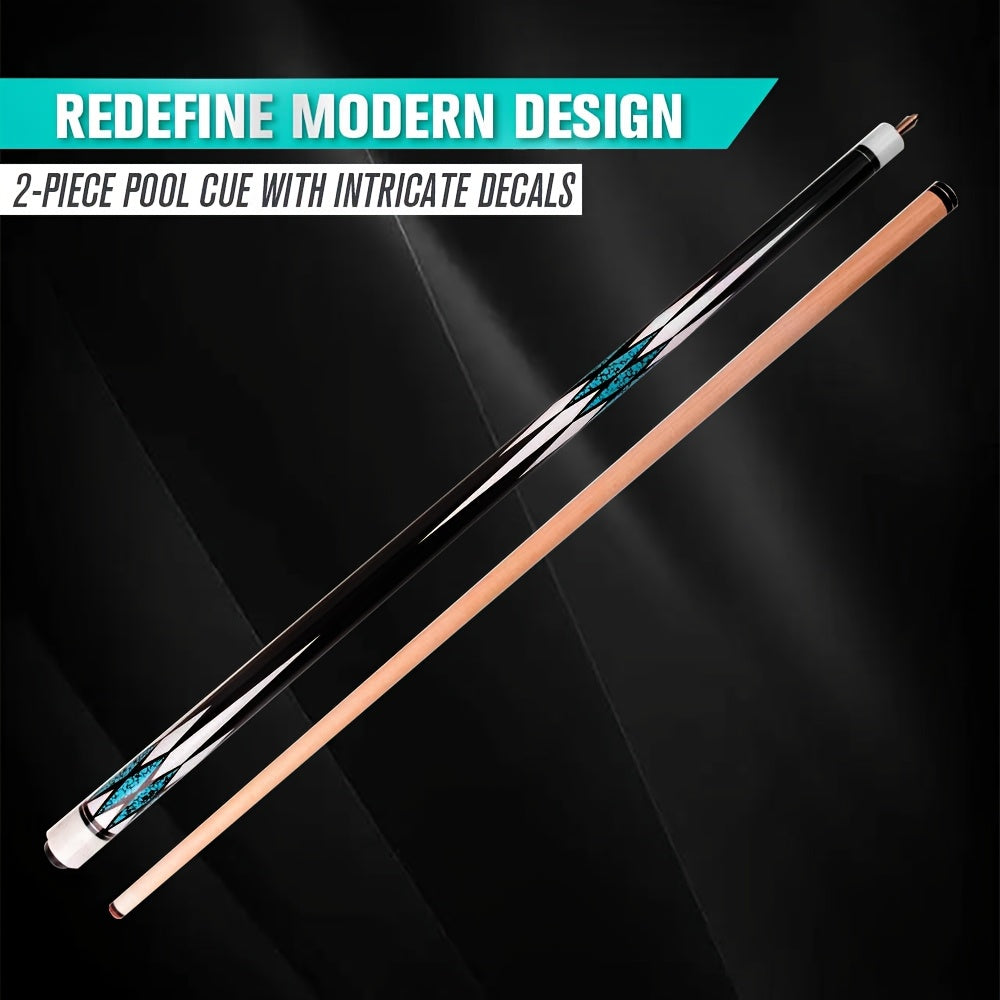 1/2 Split Maple Billiard Cue Stick for Men & Women, Durable Multi-Color Design, Great for Home Game Room, Family & Friends Billiards, Red Black Blue Purple Green – Pool Cue 58 Inch 13mm Tip 20oz