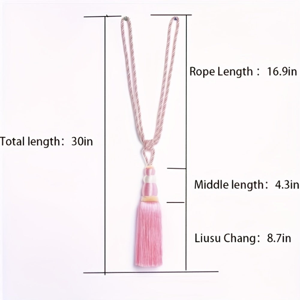 Curtain Tiebacks with Ball Tassels 4-Pack Silk Rope Curtain Ties Decorative Holdbacks for Window Dressing Home Decor - product image 5