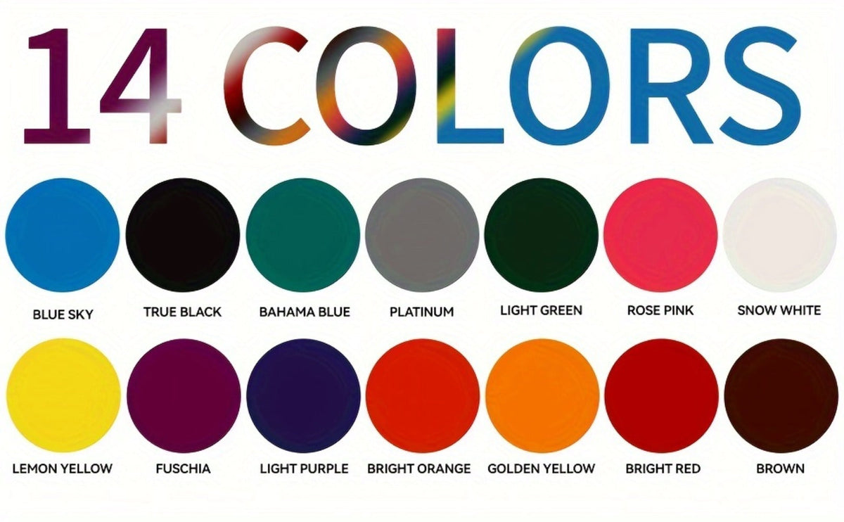 Tattoo Ink Set 14 Colors — EIPTWH 15ml Vivid Pigment Kit, Long-Lasting Skin-Safe Formula, Complete Professional & Beginner Color Palette for Body Art - product image 14