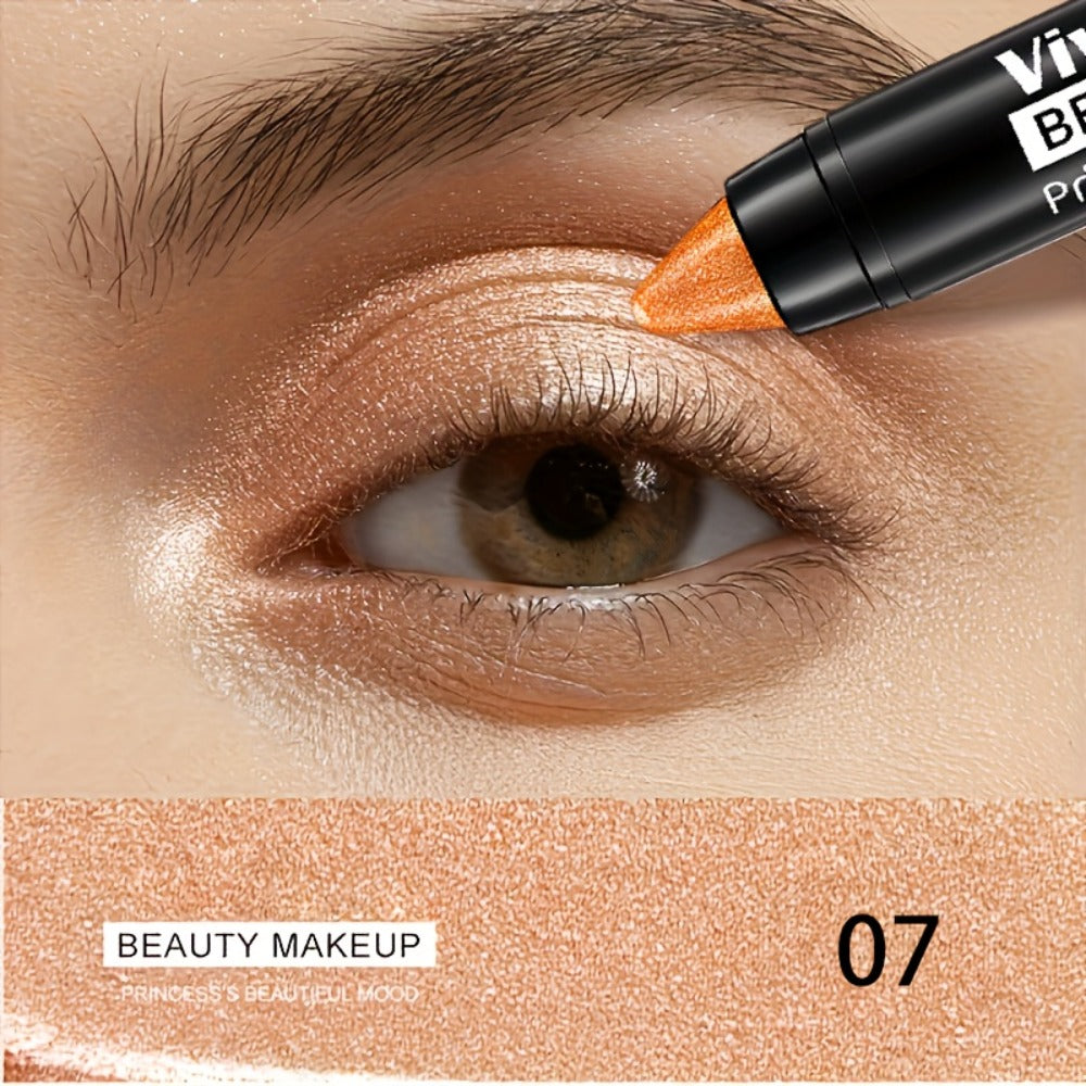 Eyeshadow Sticks 7-Piece Set Pop Color Matte — Easy Apply Smoky Eye Makeup Pencils with Eyebrow Pencil, Long-Lasting Vibrant Pigmented Eye Kit for Party Festival Daily Makeup Women - product image 10