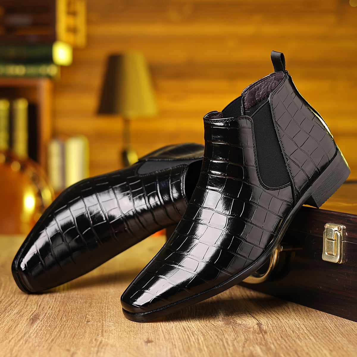 2207 Men's Checkered Pattern Boots - product image 8