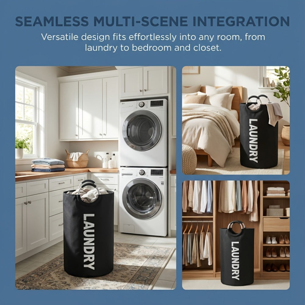 Extra Large Foldable Laundry Basket Set 95L/25.1 Gal Waterproof Oxford Cloth Tall Storage Baskets for Bedroom Bathroom Dorm Wardrobe Organization - product image 26
