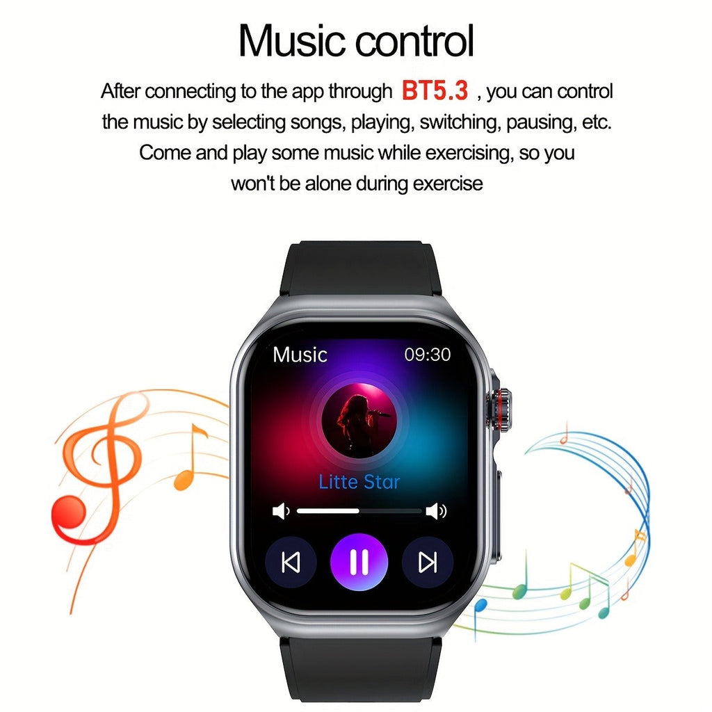 Smartwatch 2.04" Display – Bluetooth 5.3 Calling – 530mAh Battery – NFC – Multi-Sport Modes – Voice Assistant – Menstrual & Weather Forecast – SOS – Magnetic - product image 33