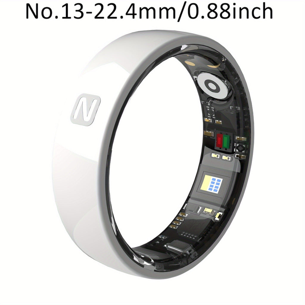 Fitness Tracker Smart Ring | Men & Women Sizes 7 | IP68 Waterproof, Sleep & Step Monitor, Crystal Charging Case, Stainless Steel | 13 - product image 51