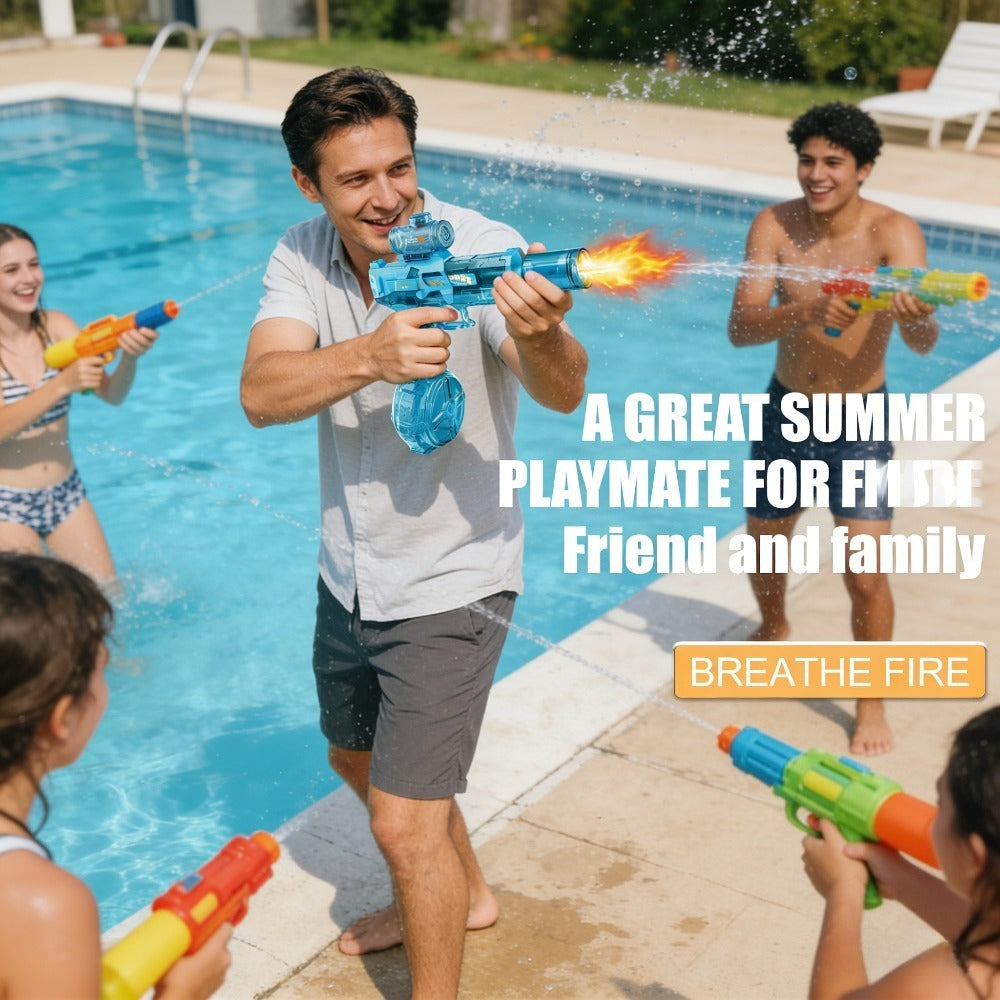 Kids Electric Water Gun with Large Capacity | Automatic Squirt Blaster for Boys & Girls, Outdoor Summer Toy for Swimming Pool Beach Lawn Backyard, Fun Birthday - product image 2