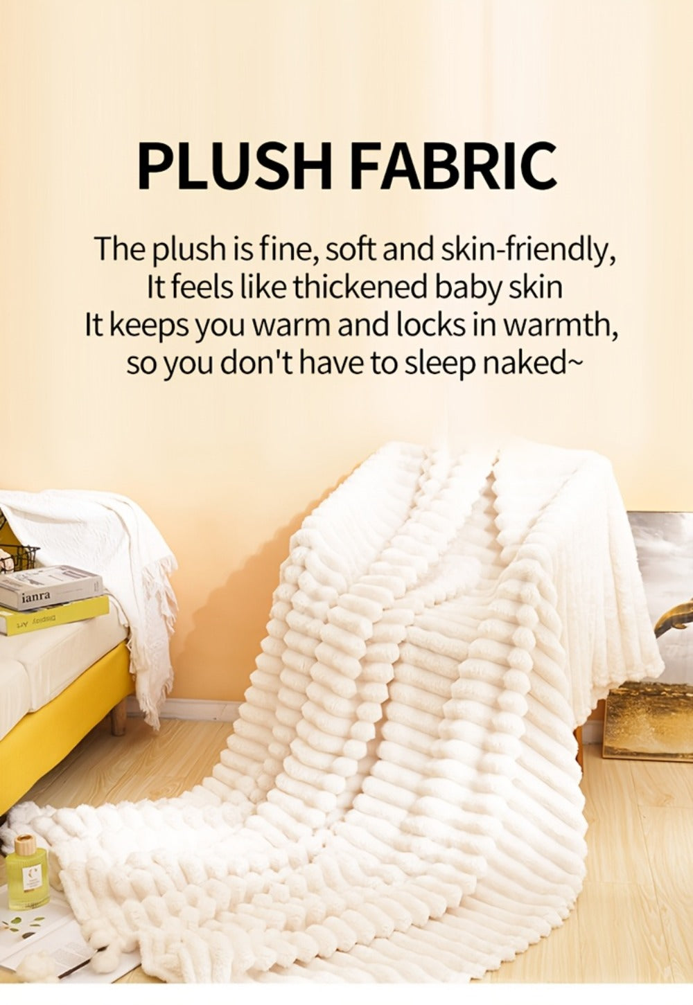 500gsm Heavy Plush Blanket – Ultra Thick Soft Warm Fluffy Blanket for Bed, Sofa & Travel, Baby to Double Size, 5 Colors - product image 21