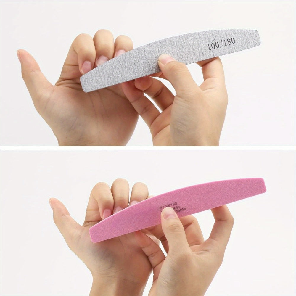 Nail Files and Buffers Professional 100 180 Grit Double-Sided Sanding Boards Reusable Polishing Blocks for Manicure Pedicure Salon Home Use Value Pack 20 or 35 Pieces - product image 6