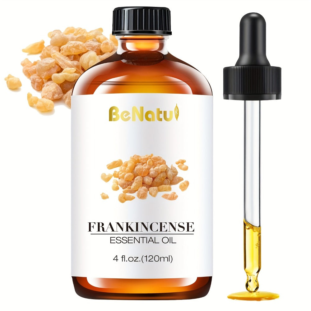 Pure Essential Oil Set 4.06 oz — Frankincense, Lemon, Lemongrass & Rosemary Oils for Massage, Bath, Hair, Skin & Nail Care, Aromatherapy Gift for Women, Mother's Day & Birthday Gif - product image 5