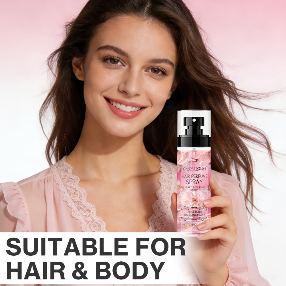 Hair Perfume Mist Cherry Blossom Scent 100ml - 24-Hour Long Lasting Fragrance Lightweight Non-Greasy No-Wash Aromatic Hair Spray for Daily Use Date Night Travel Gift for Her - product image 6