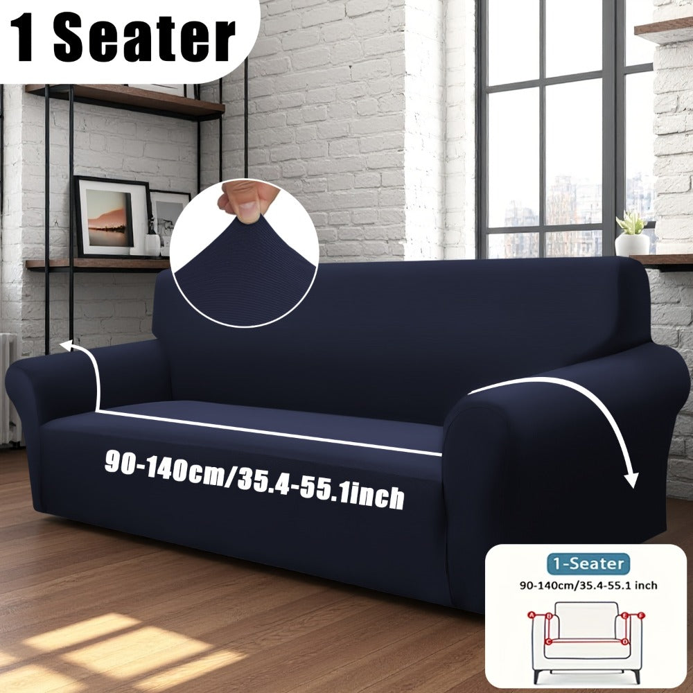 Stretch Sofa Cover Elastic Band | Milk Fiber Fabric Slipcover, Machine Washable Polyester Spandex, 1 to 4 Seater Armchair Couch Cover, Red Gray Blue Black Coffee, Home Decor - product image 20