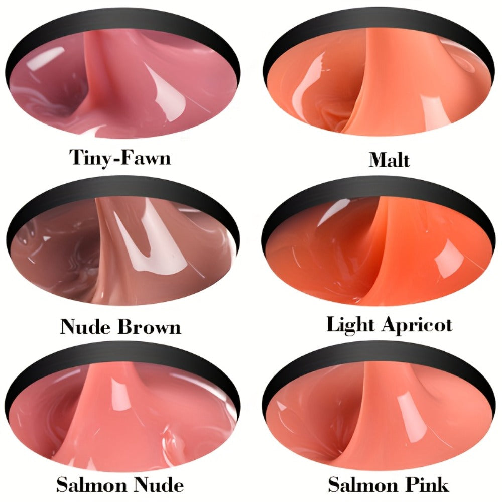 Builder Gel for Nail Extensions 150g Apex Strengthening Kit 13 Shades Clear White Pink Nude Milky Jelly Salmon UV LED Cure Professional Salon Home DIY Manicure Nail Art Women - product image 10
