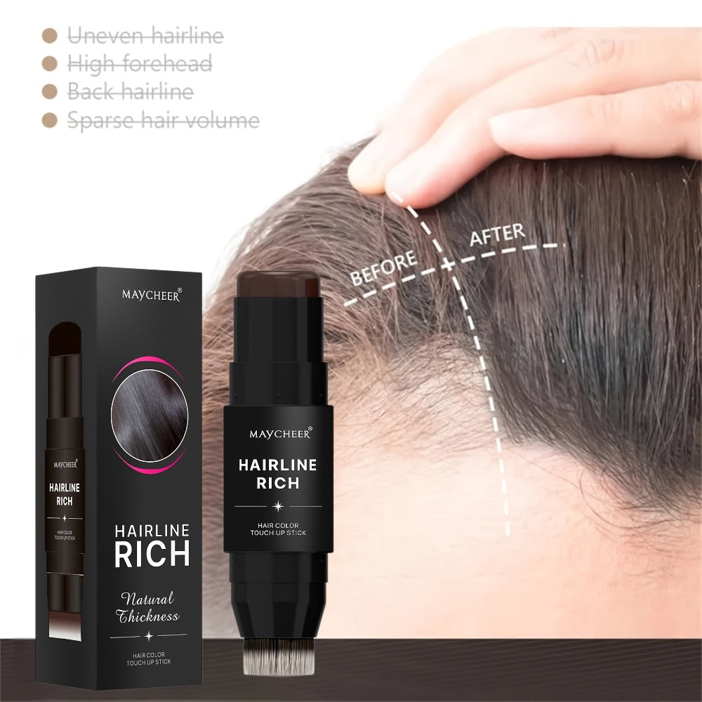 Root Touch-Up Hair Color Pen with Brush Applicator | Waterproof Instant Gray & White Hair Coverage | Plant Squalane Nourishing Formula | Seamless Blend No Smudge | 3 Shades for Men - product image 2