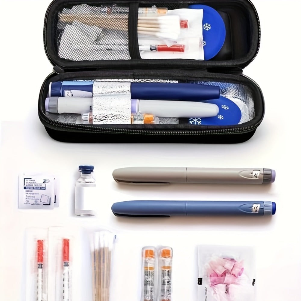 Insulin Cooler Travel Case with Temperature Display – Portable Diabetic Medication Bag with 2 TSA Approved Ice Packs for Insulin Pens, Vials & Diabetic Supplies, Keeps Insulin Cold - product image 7