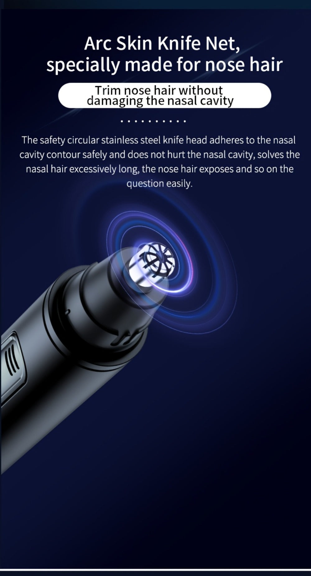 Electric Nose Trimmer with LED Display – USB Rechargeable Painless Facial Hair Removal Device for Men & Women, Nose Ear & Eyebrow Trimmer, Upgraded Grooming Tool, Ideal Gift - product image 17