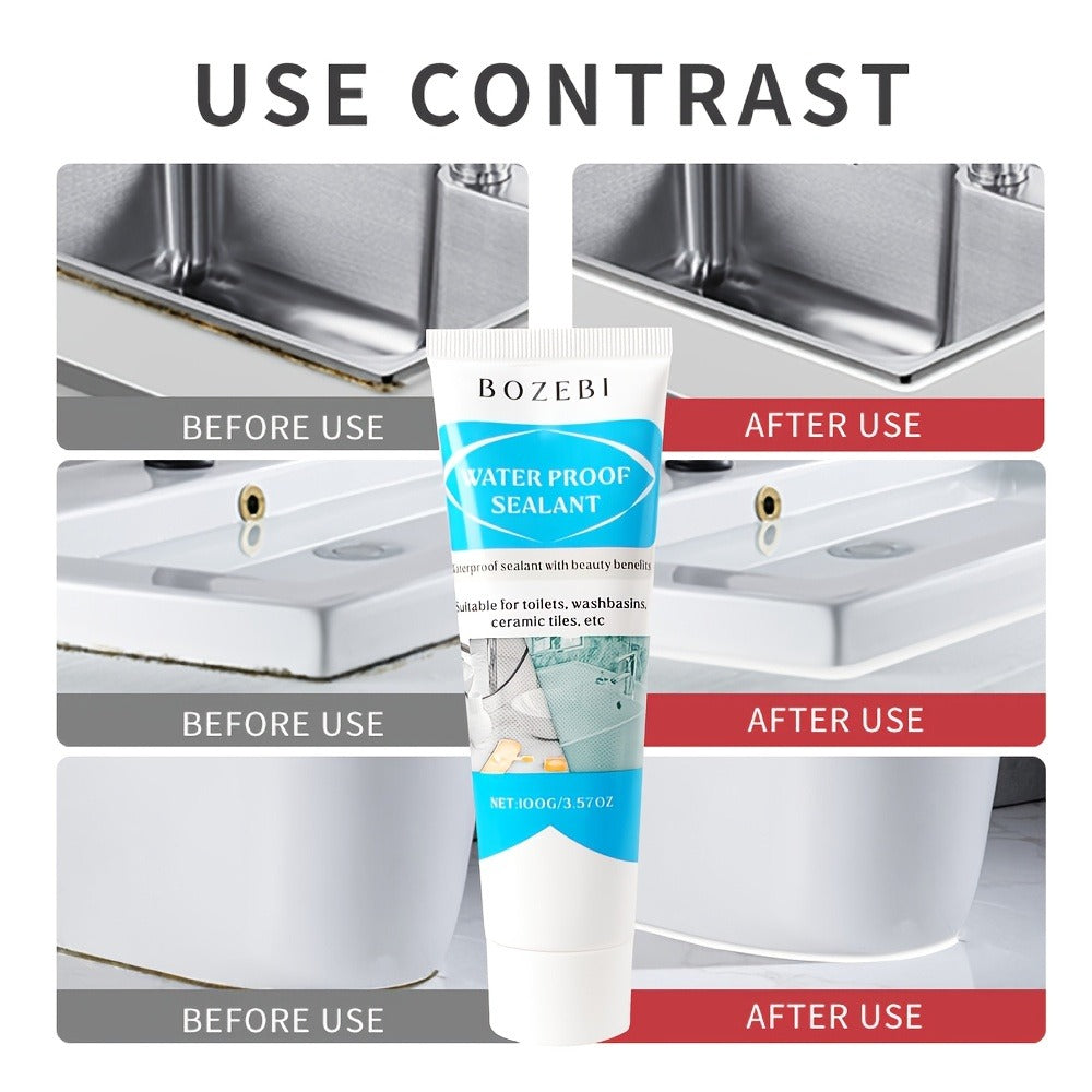 Waterproof Tile Grout Sealant Gap Filler for Kitchen & Bathroom – Odorless Strong Adhesive Tile Refill Agent for Sink Floor Wall Cracks, White 100g (3-Pack) - product image 7