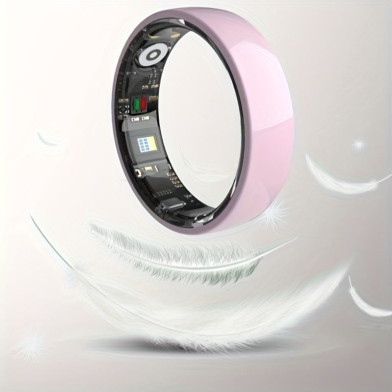 Fitness Tracker Smart Ring | Men & Women Sizes 7 | IP68 Waterproof, Sleep & Step Monitor, Crystal Charging Case, Stainless Steel | 13 - product image 52
