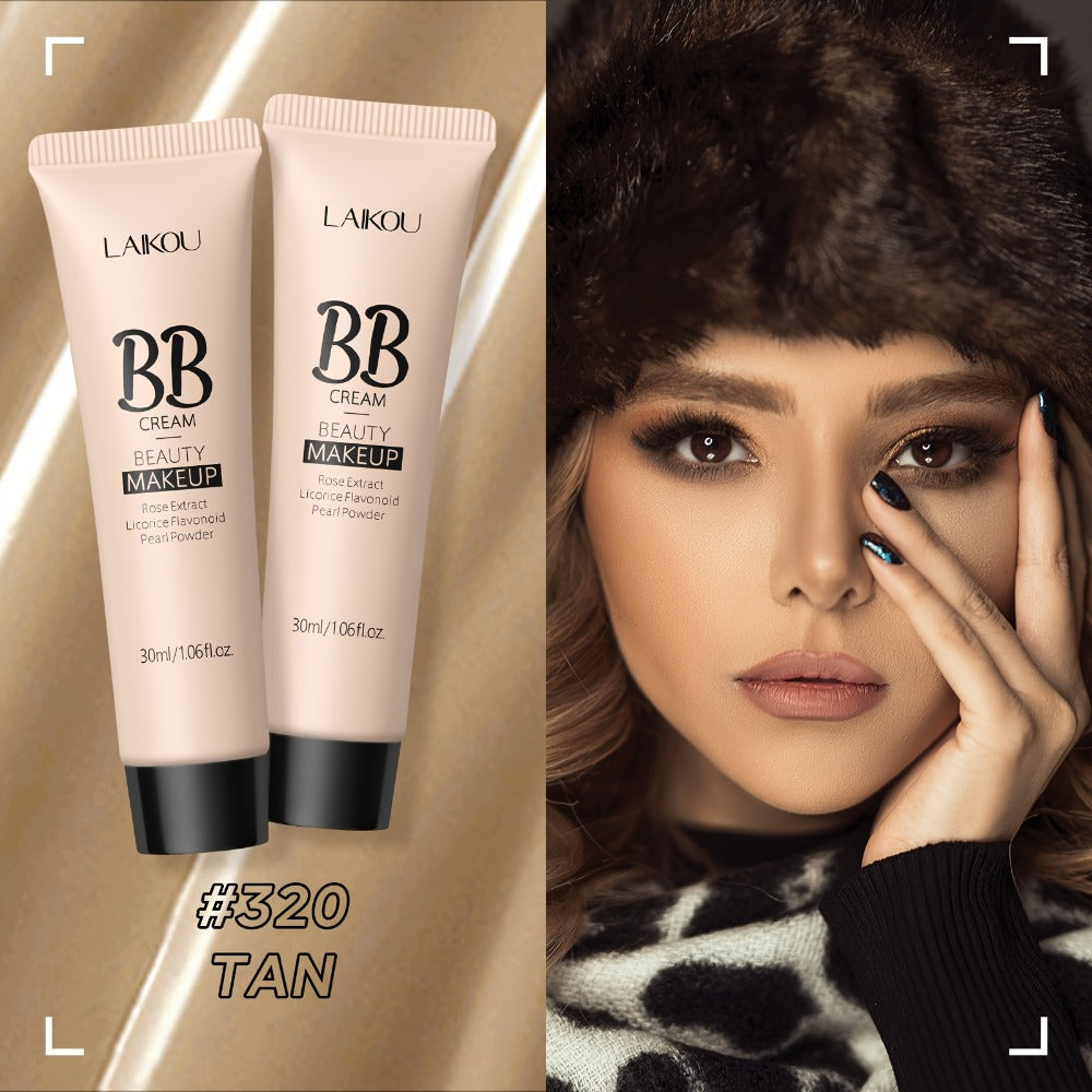 BB Cream 2 Pcs Set Waterproof – Pore-Minimizing Full Coverage Foundation with Blemish Concealer & Glycerin Hydration, 9 Shades for All Skin Types, 30ml Each, Skincare Makeup Hybrid - product image 7
