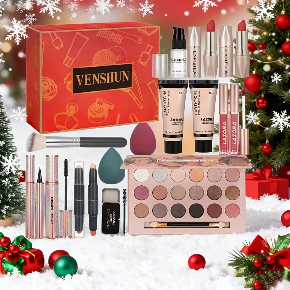 18-Color Eyeshadow Makeup Kit for Teens & Beginners — All-in-One Bundle with Lip Gloss & Brush, Complete Starter Beauty Set, Gift for Girls Women Makeup Lovers, All Skin Tones - product image 9