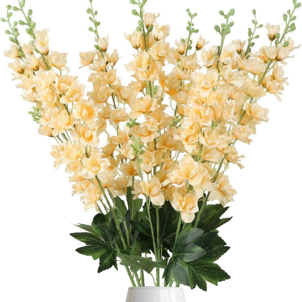 Artificial Delphinium Flowers 8pcs 33.5 Inch Faux Larkspur Stems for Wedding Centerpieces, Tall Silk Flower Bouquet for Home Vase Table Garden Decor - product image 9