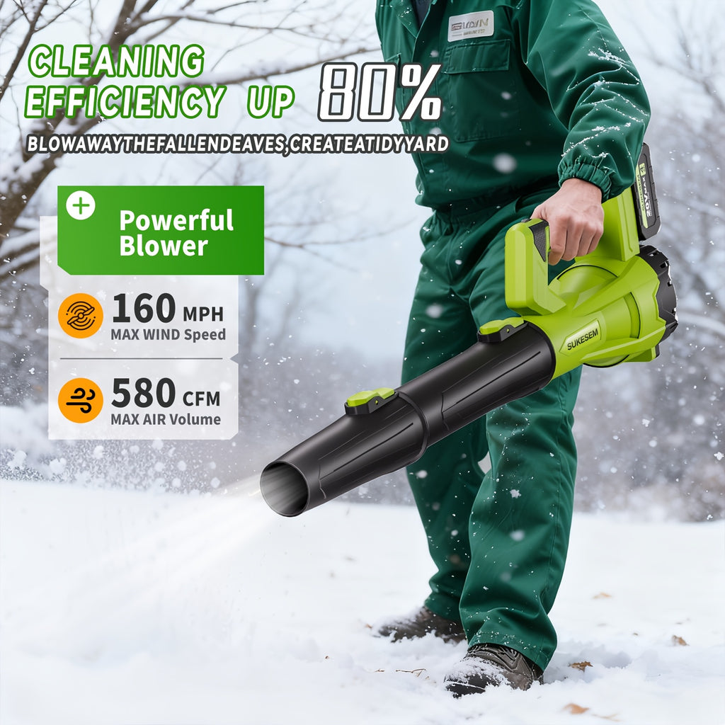 Turbo Jet Dryer, Electric Wireless Snow Blower | 20V/4.0AH Battery, High-Pressure Air Dryer, Handheld Snow Removal Machine, Plastic Material, Rechargeable - product image 8