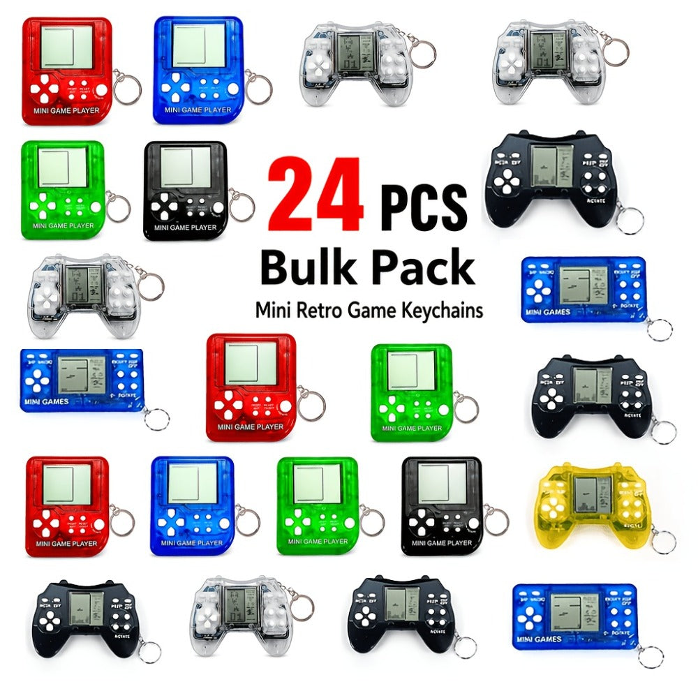 Random Color Video Game Backpack Charms for Boys Birthday Party Favors, Gaming Party Prizes, Classroom Rewards & Gamer Goodie Bag Stuffers – Mini Game - product image