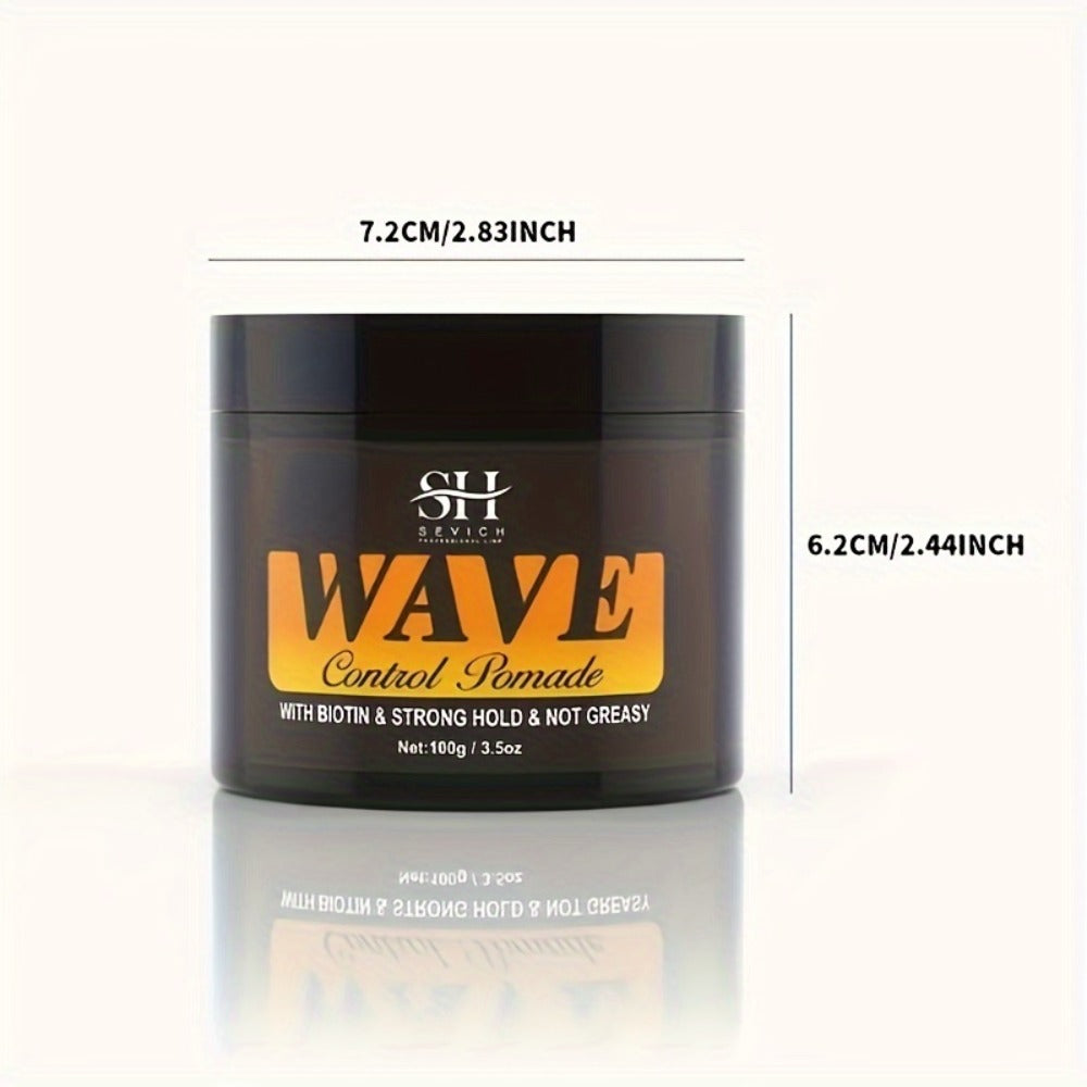Wave Pomade Set for Men Strong Hold 360 Waves — Glycerin Formula Silky Shine, 4-Piece or 5-Piece Bundle with Silky Durag & Wave Brush, Deep Wave Pattern Hair Styling Kit, 100g - product image 6