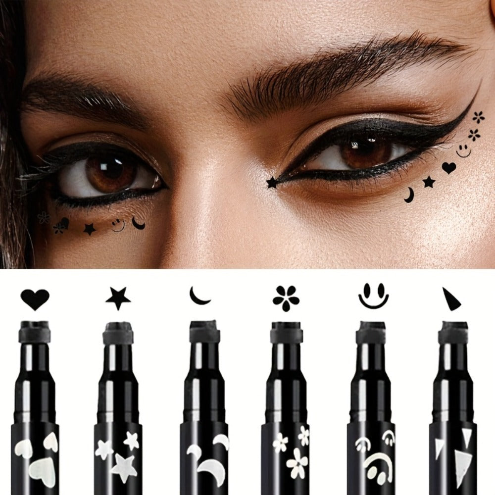 Waterproof Eyeliner Pen Set 6pcs Double-Ended Liquid Eyeliner Kit – Smudge-Proof, Oil-Proof, Long-Lasting Precision Eye Liner Pencil for Women, All-Day Wear, Cat Eye, Holiday Makeu - product image 2