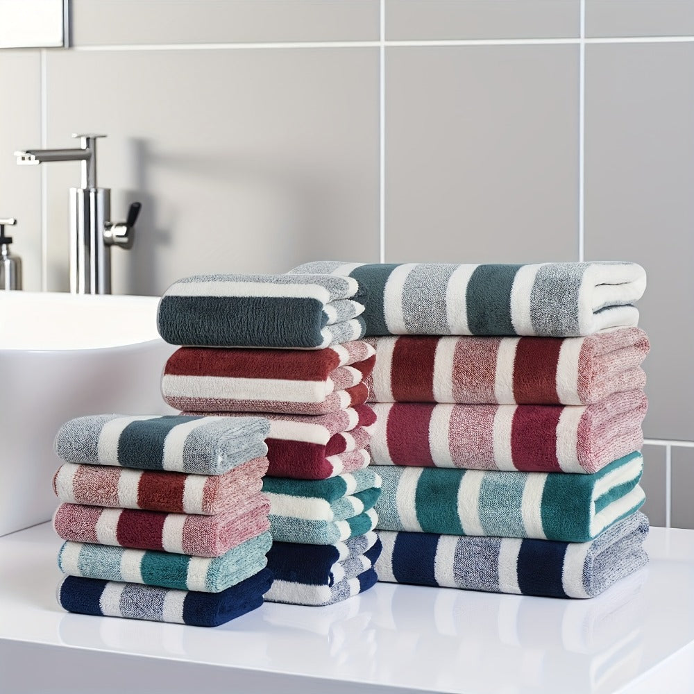 Bath Towel Set 30 Piece Coral Fleece Super Soft Quick Dry Fast Absorption Lightweight Large Wide Towels for Home Hotel Spa Gym Camping Christmas Gift Red Gray Green Navy Blue Purpl - product image 12