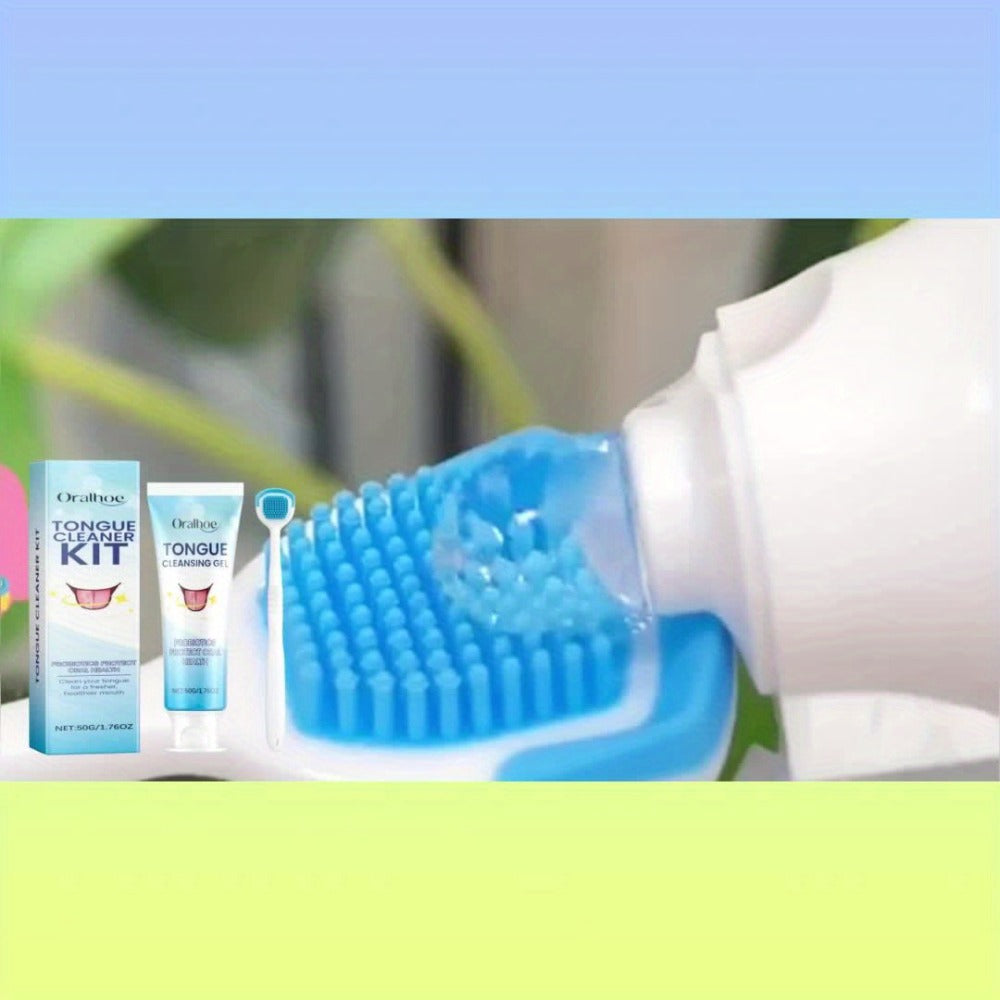 Tongue Cleaner Kit with Probiotic Cleansing Gel & Tongue Brush – Bad Breath Eliminator Fresh Mouth Daily Oral Hygiene Care Gentle Non-Irritating for Sensitive Mouths Adults Gift Se - product image 8