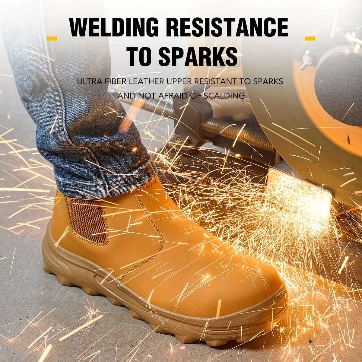 Men's Work Shoes, All-Season Labor Shoes, Work Boots, Comfortable Fabric Insoles, Casual Outdoor Sneakers, Construction Boots - product image 9